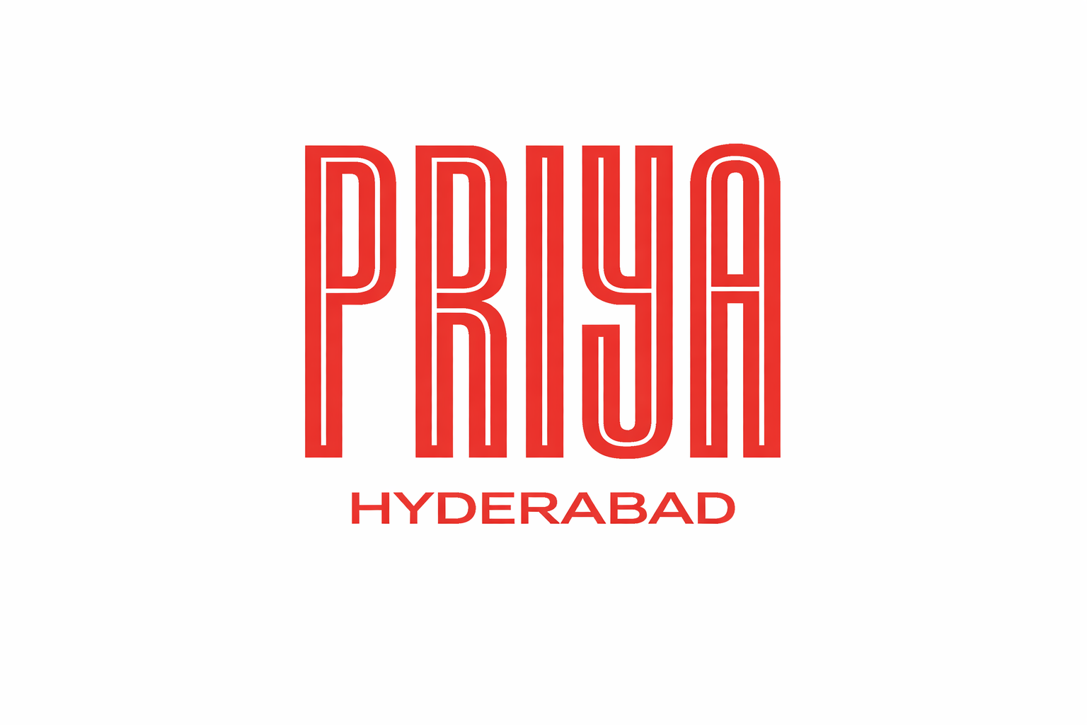 Priya Hyderabad logo design